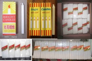 Parafin Wax Pure White Pillar Shape Candles