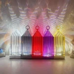 LED Rechargeable lantern lamp Modern Crystal Table Lamps Acrylic Cordless decorative Lamp