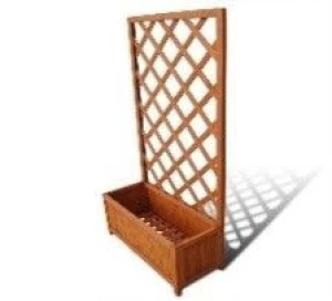 vidaXL Planter Brown Solid wood 27.6 x 11.8 x 53.1 in Planters