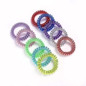 Telephone Wire Hair Tie Band Elastic Coil
