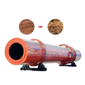 Olive Pomace Dryer Cassava Pulp Drying Machine Beer Brewing Waste Vinasse Drying Machine Single Rotary Drum Dryer