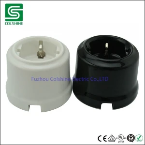 Porcelain Retro Light Switch Rotary Surface Mounted Wall Switches
