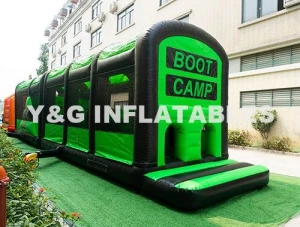 customized Size 0.55mm PVC tarpaulin Material inflatable games and inflatable bouncer obstacle course
