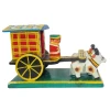 Classic Wooden Bull Cart Showpiece