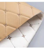Embroidery Leather Seat Cover Materials in Roll