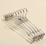 Heavy Duty Metal Multi Clip Underwear Hanging Rack Non-Marking Bra Panties Clothespin Hook Dual-Purpose Laundry Drying