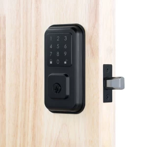 USA Black auto locking pin codes easy install silent mode keyless entry smart deadbolt door lock