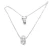 Import S925 sterling silver necklace with diamond from China