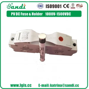 1000V/1500V DC fuse with fuse holder PV combiner box components for solar system