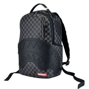 Black Plaid Backpack