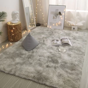 Soft and Thick Faux Fur Rug by lalaLOOM, Machine Washable, Super Fluffy Carpets for Bedroom