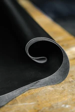 Corrected grain leather