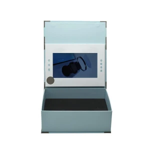 custom print LCD Video Presentation Boxes with HD screens,LCD video gift boxes