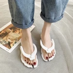 Leisure slippers, root height 1CM, flexible fabric underside