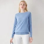 Womens 100%Cashmere Crew neck sweater