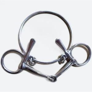 Horshi American ring bits half-cheek stainless steel racing ring half cheek bit equestrian product horse bits for sale