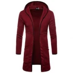 Men Winter Hooded Coat Leisure Thicken Medium Long Section Cotton Clothing Fashion