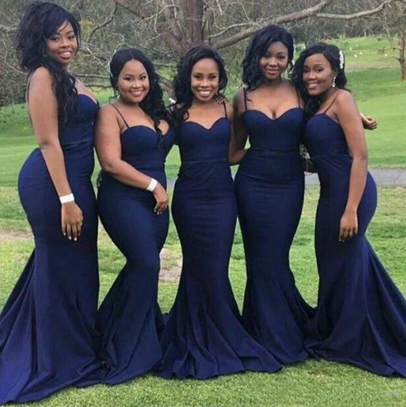 Buy African Dark Blue Mermaid Bridesmaid Dresses Spaghetti Straps Sweetheart Maid Of Honor Gowns Satin Custom Made Wedding Guest Dress from Suzhou Yaobabby Trade Co., Ltd., China | Tradewheel.com Buy African Dark Blue Mermaid Bridesmaid Dresses Spaghetti Straps Sweetheart Maid Of Honor Gowns Satin Custom Made Wedding Guest Dress from Suzhou Yaobabby Trade Co., Ltd., China | Tradewheel.com