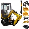 Cheap price 1.5 ton hydraulic mini excavator small digger