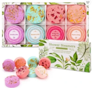 Private Label Natural Bath Bombs Organic Candy With Ring Flower Kit Bath Salt Ball Of 8 Shower Streamers