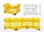 Import Three in One yellow fence for elevator modernization, customized printing is acceptable from China