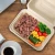 Import Disposable Eco-Friendly Compostable Biodegradable 2 Compartment Take-Out Container/Clamshell Lunch Box from China