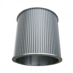 Wedge wire rotary drum screen