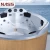 Import 10 person hot economical wooden frame spa tubs outdoor antique wood soak tub from China
