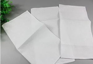 100% Cotton Male Table Satin Handkerchiefs Pure White Handkerchiefs Mens Suit Pocket Square Handkerchiefs whitest