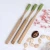 Import 100% Natural Biodegradable Bamboo Wooden Toothbrush Eco-friendly Bamboo Toothbrush Custom Toothbrush from China