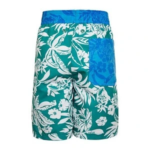 100% polyester Dri fit Summer Children Full printed Beach shorts / Children Boys Digital Printed Beach shorts