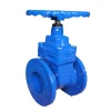 100mm DN100 DIN 3352 F4 Flange Type Resilient Seat Non rising Stem Ductile iron Gate Valve PN10 PN16 Manual WRAS CE WATERMARK
