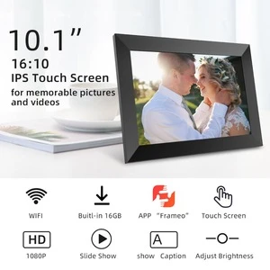 10.1 Inch 16GB WiFi Digital Photo Frame with HD IPS Display Touch Screen - Share Moments Instantly via Frameo App from Anywhere
