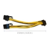 10pcs/lot Power Cable 8 Pin to Double 8 (6+2) Pin Extension Cord Mining Motherboard PSU Splitter Cable