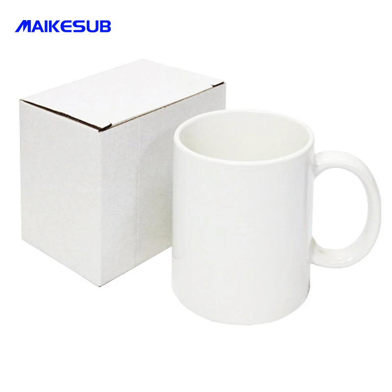 11oz Sublimation ceramic white Mug Coffee Cup sublimation mug custom ceramic mug white coating