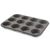 12 Muffin Tray 12 Cupcakes Tray Non-Stick Coating Pale Green Made In Italy Pans Private Label Custom Baking