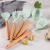 Import 12pcs Wooden Handles Cooking Tool BPA Free Wooden Handle Silicone Kitchen Utensils Set from China