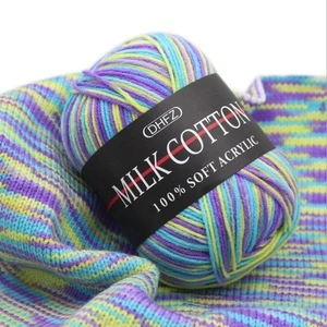 12s/3 100% Acrylic Milk Cotton Yarn Crochet Knitting Baby Sweater Hand Knit Clothes DIY Thick Wholesale Yarn