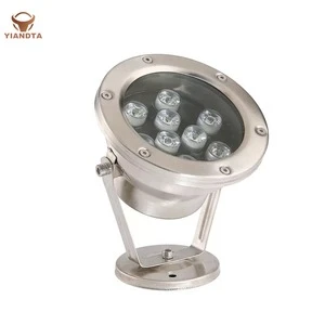 12W Stainless Steel Fountain Lamp Embedded Colorful LED Outdoor Waterproof Pool Light