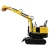 Import 1.3ton china mini excavator mulcher mini excavators machine price from China
