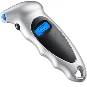 150 PSI 4 Settings Car Truck Bicycle Digital Tire Pressure Gauge  with  LCD and Non-Slip Grip
