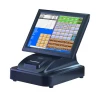 15&quot; touch screen cash register Linux/Android/Windows POS terminals/cash registers with thermal printer barcode scanner