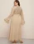 Import 16216# Wholesale luxury black maxi long sleeve women clothing evening dresses plus size gowns dress from China