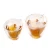 Import 180ml/240ml creative Boronsilicon Heat resistant heart-shaped double wall glass tea cup,coffee cup from China