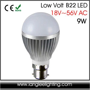 18V-56V AC E27 B22 LED LIGHT LAMP BULB 24V 36V 48V all OK 3W 5W 7W 9W Replace Tideland