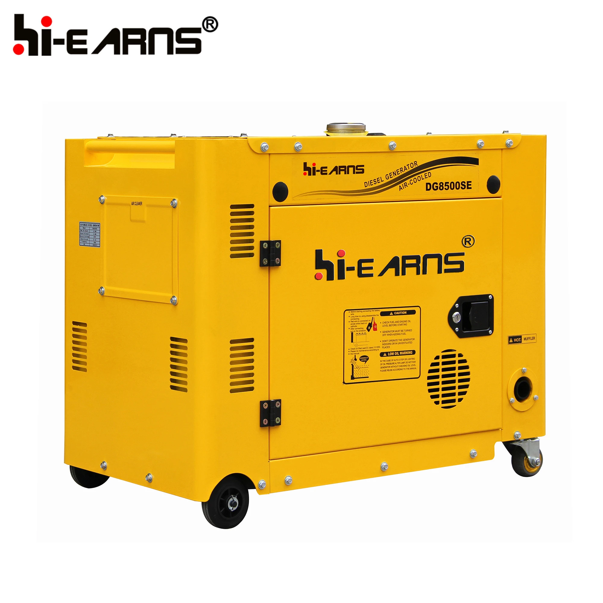 2-16KW 100% copper portable silent diesel generator