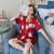 Import 2 Piece Summer Pyjama Satin Printed Short Sleeve Sleeping Pyjamas Robe De Nuit Sleepwear from China
