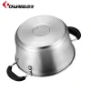 2 Tier Large Induction Stainless Steel Food Stock Pot With Steamer