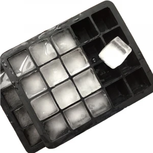 20 Cavity Top Sell Logo Square Ice Mold Lattice Silicone Decorative Ice Cube Tray