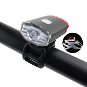200 lumen Aluminum alloy usb rechargeable led Helmet bicycle bike front light